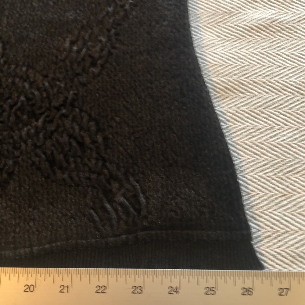 CHICOS Sz 3 Elegant Black Women's Cardigan Jacket PREWORN Pit to Pit 23 1/2" - Picture 15 of 15